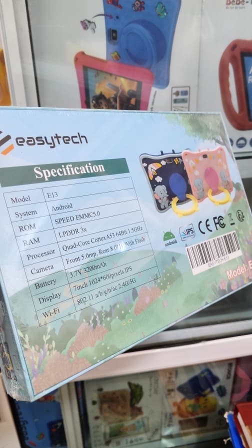Easytech 7 inch screen, simless , 8g ram, 256g ROM , android os  